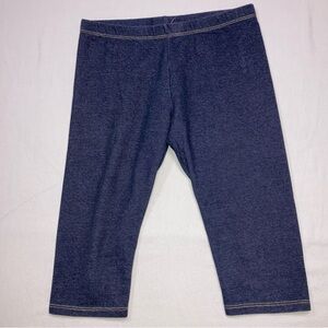 Denim Blue Jean Look Jegging Legging Girl’s Small 6 Elastic Waist Pull On Pants